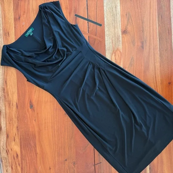 ralph lauren midi dress formal CP6729-41-BLACK-PANT 36 main image 0